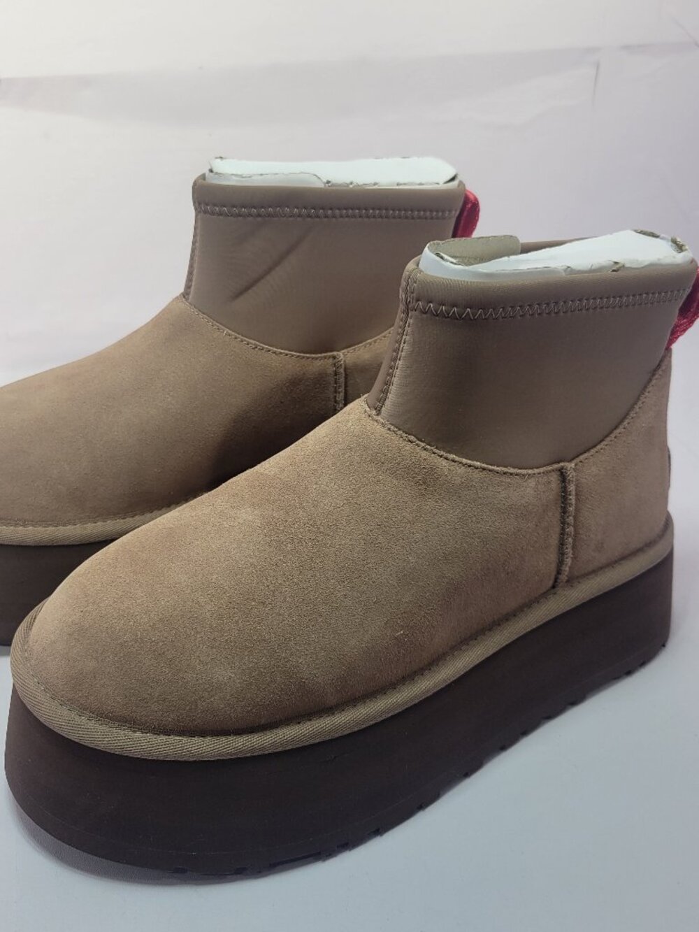 UGG Classic Mini Dipper Softee Women's Size 7 Rocky Oak Suede Ankle Boots